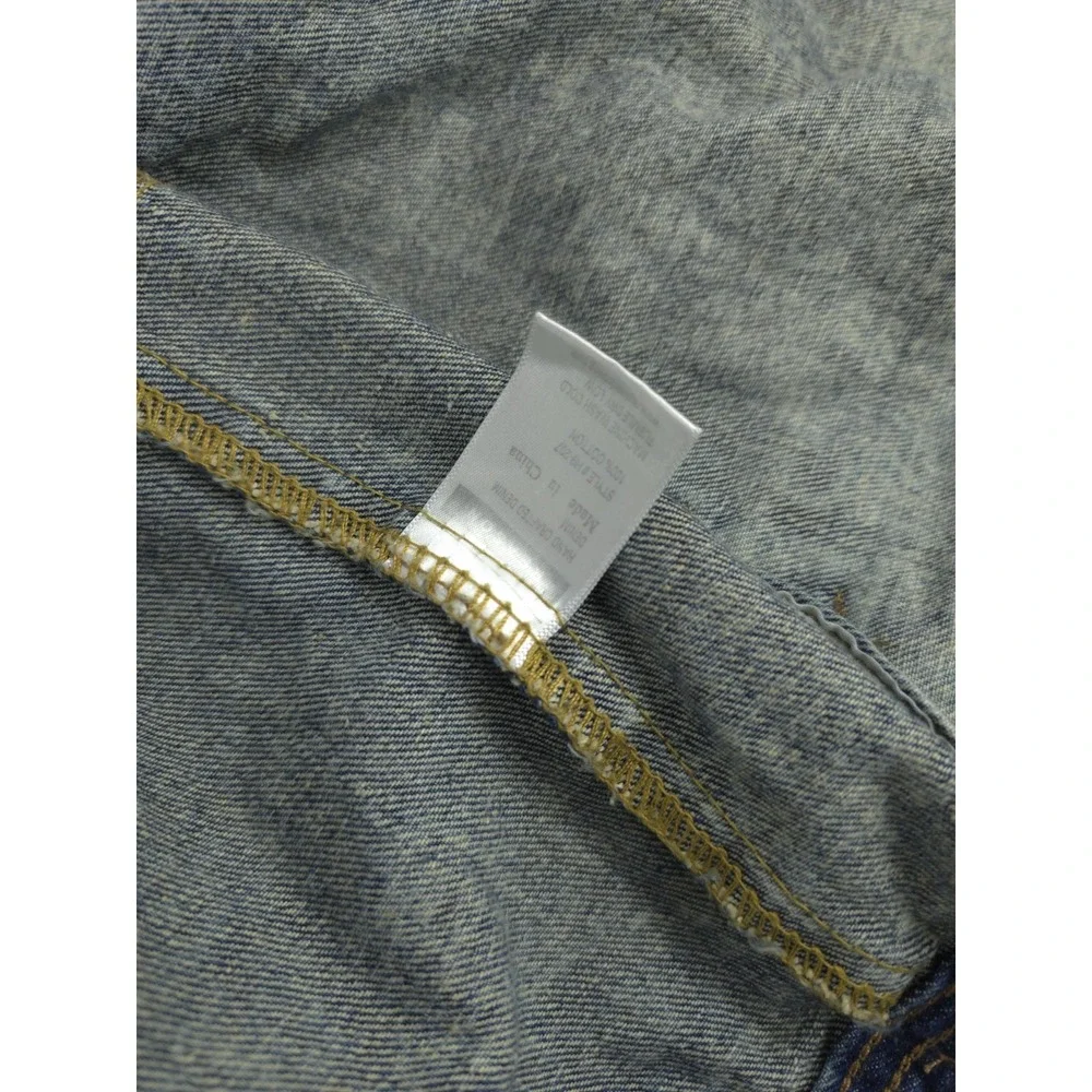 Reason Premium Denim Distressed Patch Jacket Size XXXL